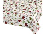 Tovaglia Natale - 120X140 Cm - Verde,Rosso,Beige