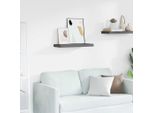 Vidaxl Scaffale Galleggiante Grigio Lucido 60X23,5X3,8 Cm Mdf