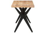 Vidaxl Tavolo Da Pranzo 120X60X76 Cm In Legno Massiccio Di Acacia