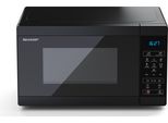 SHARP YC-MS02E-B Mikrowelle, 800W Mikrowellenleistung, 11 Leistungsstufen, schwarz