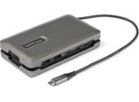 Startech.Com Adattatore Multiporta Usb C - Da Usb C A Hdmi 2.0 4K 60Hz - Hub Usb 2 Porte 10Gbps - 100W Power Delivery Pass-Through - Gbe - Sd/Microsd - Mini Dockstation Usb Type-C - Cavo Da 25Cm