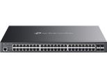 TP-LINK Tp-Link Omada SG3452XMPP Switch Di Rete Gestito L2+ Gigabit Ethernet (10/100/1000) Power Over Ethernet (Poe) 1U Nero