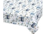 Tovaglia Natale - 120X140 Cm - Blu,Bianco
