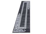 Tappeto Miami A Pelo Corto 80X300Cm Grigio 6620