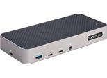 Startech.Com Docking Station USB-C Per Tre Monitor - Dock Usb C Triplo Hdmi/Dp 4K - Hub Usb A 5 Porte - Gbe - Pd 100W - Docking Station Universale Multi Monitor - Compatibile Con Thunderbolt 3/4