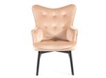 Poltrona Imbottita Kaylan - Nero / Beige