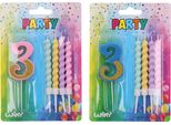 Candela Party Numero 3 + 4Pz Candele