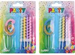 Candela Party Numero 6 + 4Pz Candele