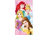Asciugamano Disney Arielle Cenerentola Raperonzolo Belle, Telo Mare, Telo Bagno, Principessa, 70 X 140 Cm, 100% Cotone