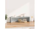 Vidaxl Scaffale Da Cucina Impilabile Grigio Cemento 50X15X16 Cm Materiale A Base Di Legno