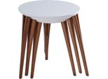 Tavolini Portafiori Tavolini In Legno Set Tavolino Tavolino Tavolino 3Pz.