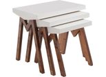 Portafiori Tavolini Tavoli In Legno Set Di Tavoli Tavolino Tavolino Da Caffè 3 Pz.