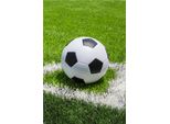 Copriletto In Pile Calcio Calcio Nero Bianco Campo Da Calcio 100 X 150 Cm 100% Poliestere