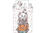Disney Aristogatti Biancheria Da Letto Per Bambini Biancheria Da Letto Per Bambini Marie & Amici Gatti, Motivo Gatto, Piumone 100 X 135 Cm + Cuscino 40 X 60 Cm, 100% Cotone