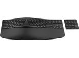 Tastiera Wireless Ergonomica Hp 960, Dimensioni Complete (100%), Wireless, Rf Wireless + Bluetooth, Interruttore A Membrana, Azerty, Nero