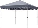Gazebo Pop-Up 3X3 M - Gazebo Pieghevole - Impermeabile E Uv 50+ - Regolabile In Altezza - Outdoor E Giardino - Tenda Da Spiaggia, Per Feste E Festival - Grigio