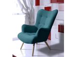 Poltrona Poltrona Monoposto Lounge Club Mobili Wing Chair Divano Divano Tv Tappezzeria Nuovo