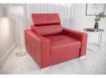 Poltrona Moderna Lounge Club Soggiorno Moderno Tessuto Rosso Mobili Creativi