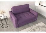 Poltrona Relax Tessile Lounge Club Tappezzeria Design Divano Divano Lusso Viola Nuovo