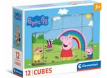 Clementoni Cubi Blocchi 12 Elementi Peppa Pig 41195