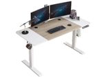 Hilodesk Scrivania Regolabile In Altezza, Scrivania Elettrica Regolabile In Altezza, Tavolo Da Computer 160 Cm, Scrivania Da In Piedi, Bianco