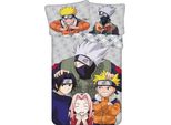 Jerry Fabrics Biancheria Da Letto In Cotone 140X200 Naruto 2 Federe Grigie 70X90 JF24