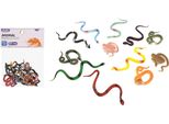 Set Di Figurine Di Animali Serpenti 12 Pezzi 10 Cm