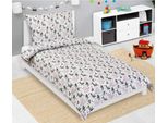 Biancheria Da Letto In Cotone Junior - Rosa,Beige - 140X200, 70X90