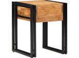 Vidaxl Tavolino Marrone 40 X 40 X 50 Cm In Legno Massiccio Di Acacia