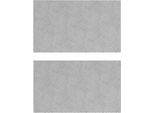 Vidaxl Gradino Rettangolare 2 Pezzi Argento 50 X 30 Cm Alluminio