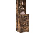 Vidaxl Highboard Rovere Fumé 40 X 41 X 135 Cm Materiale A Base Di Legno