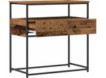 Vidaxl Tavolo Consolle In Legno Vecchio 75 X 40 X 75 Cm Materiale A Base Di Legno