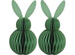 Decorazione Pasquale Coniglietto Pasquale Da Appoggio Verde Scuro Set Di Figure Decorative