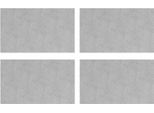 Vidaxl Gradino Rettangolare 4 Pezzi Argento 50 X 30 Cm Alluminio