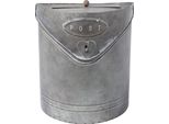 Cassette Per Lettere Clayre & Eef 24X10X29 Cm Grau Eisen
