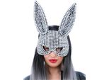 Febbre - Maschera Per Gli Occhi Del Costume "Bad Bunny"" - Uomo/Donna Unisex SM870 (Taglia Unica) (Argento)"