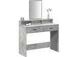 Syfax™ Tavolo Da Trucco Con Cassetto Grigio Cemento 100 X 41 X 140 Cm