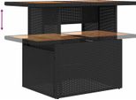 Vidaxl Set Da Pranzo Da Giardino Con Cuscini Con Cuscini 9 Pezzi Nero E Marrone