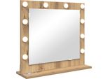 Vidaxl Specchio Per Lavabo Rettangolare Grigio Sonoma 60 X 55 X 18 Cm