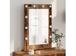 Vidaxl Specchio Per Lavabo Rettangolare Rovere Sonoma 70 X 50 X 18 Cm