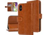 Uniq Accessorio Apple Iphone Xs Max Marrone Scuro Custodia Tipo Libro Soft Touch