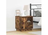 Maison Exclusive - Comodino In Rovere Affumicato 50 X 34,5 X 50 Cm Materiale Ligneo