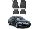 2007-2014 Mercedes Classe C W204 S204 T-Model Tappetini Tpe Nero 4 Pz