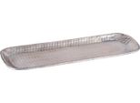 Vassoio Vintage Portacandele Deco Hedye Argento 30Cm