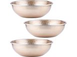 Set Di 3 Ciotole Da Portata Vintage Bowl Engla Gold 27Cm