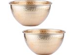 Set Di 2 Ciotole Da Portata Vintage Erla Gold 24 Cm