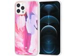 Uniq Classic Case Iphone 12 - 12 Pro Tpu Back Cover - Graffiti Pink