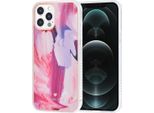 Uniq Classic Case Iphone 12 Pro Max Tpu Back Cover - Graffiti Pink