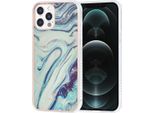 Uniq Classic Custodia Iphone 12 Pro Max Tpu Back Cover - Marmo Acquamarina