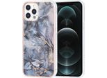 Custodia Uniq Classic Per Iphone 12 Pro Max Copertura Posteriore In Tpu - Grigio Marmo